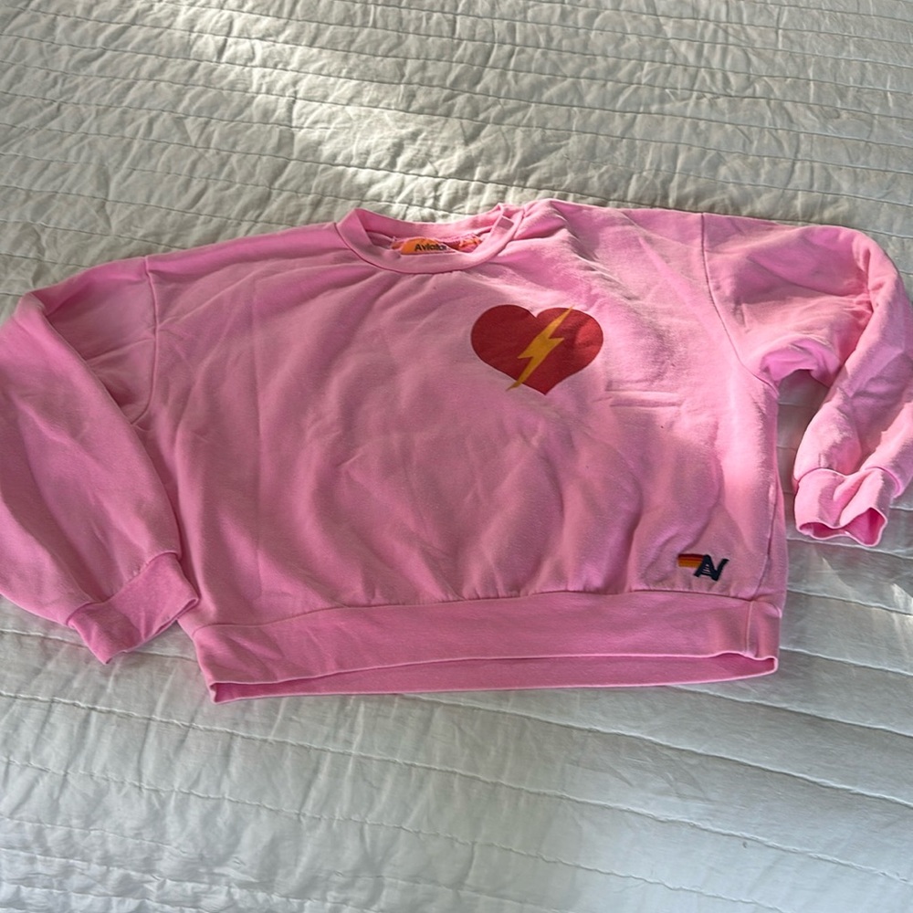 Aviator Nation Heart w/Bolt Sweatshirt